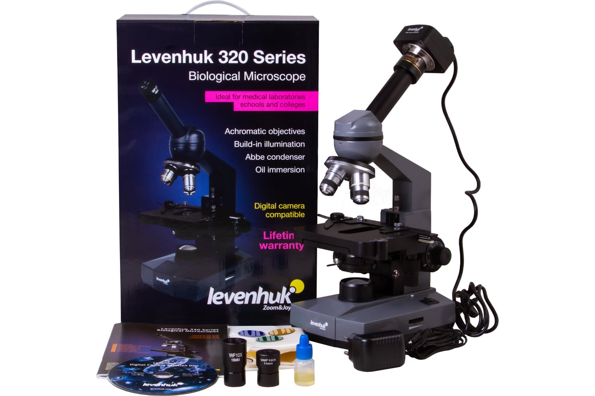 Цифровой монокулярный микроскоп Levenhuk D320L PLUS, 3.1 Мпикс 73796
