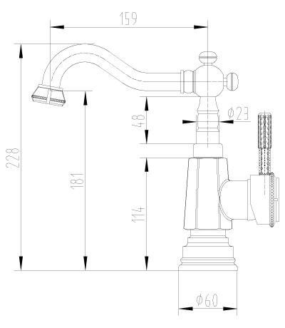 Смеситель для кухни Lemark Jasmine LM6604ORB черная бронза