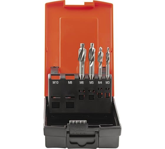 Набор цековок 90 градусов, М3-M6, HSS Bucovice Tools 850803