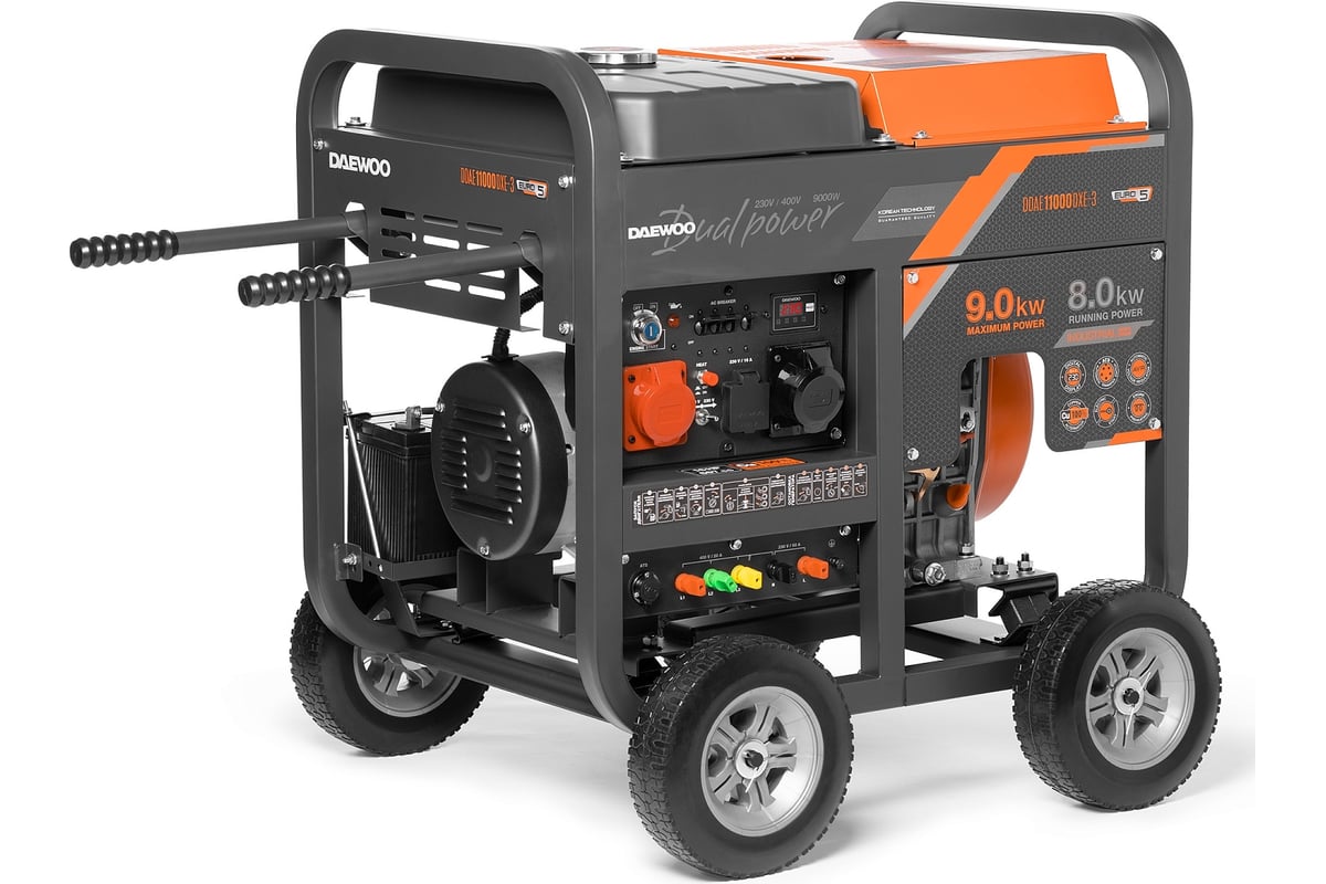 Дизельный генератор с функцией Dual Power Daewoo DDAE 11000DХE-3