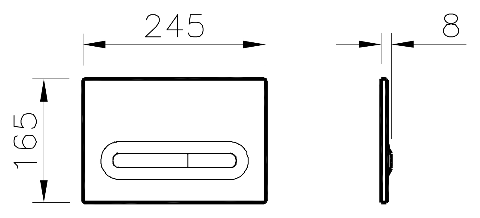 Кнопка смыва VitrA Loop T 740-0780