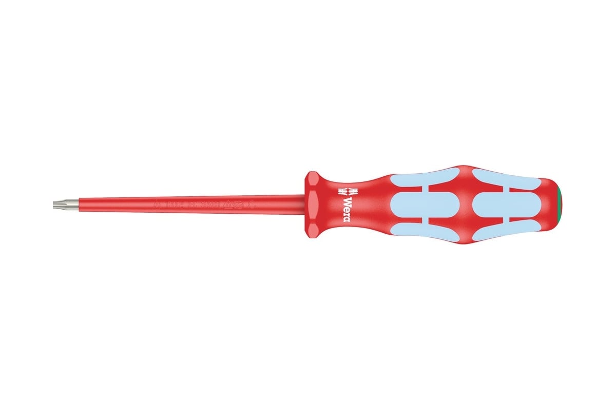 Диэлектрическая отвертка WERA 3167 i TORX VDE, нержавеющая сталь, TX8х80 мм WE-022760