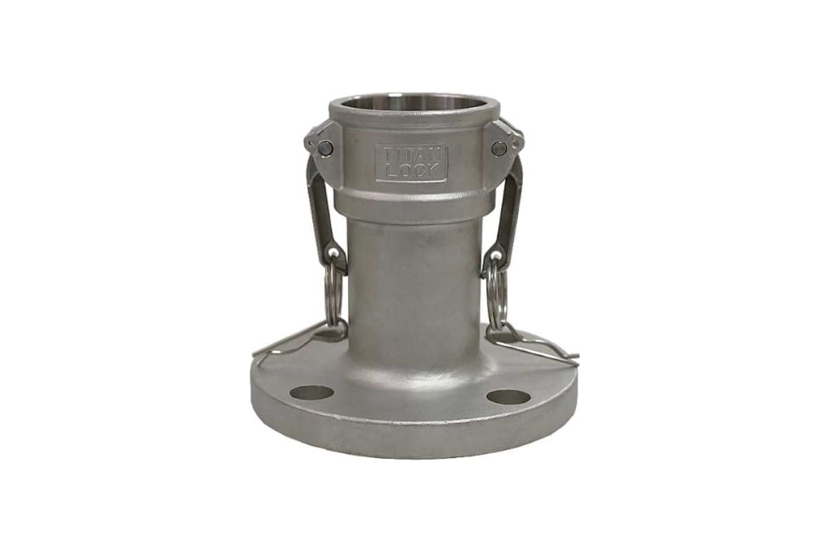 Нержавеющий камлок TITAN LOCK тип FC, розетка с фланцем 3/4", AISI316 TL75FCSS