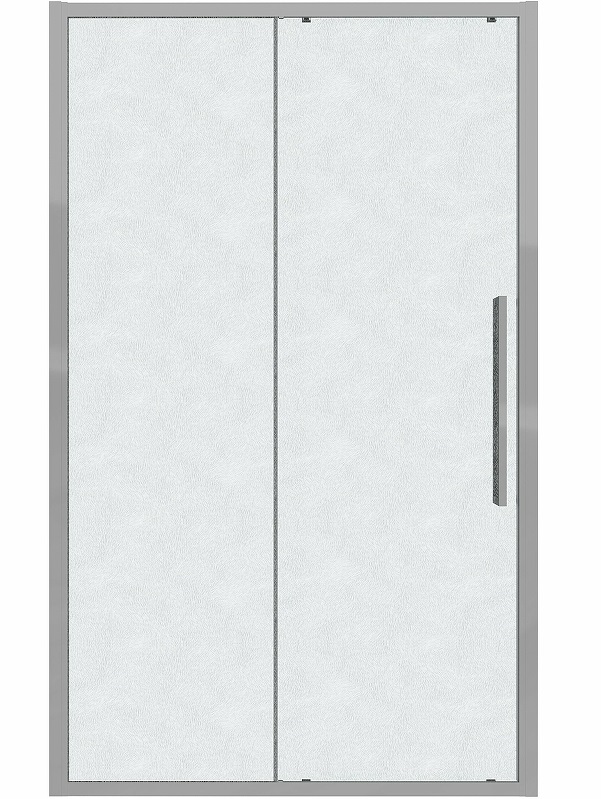 Душевая дверь Grossman Cosmo 100x195 шиншилла, хром 100.K33.02.100.10.02