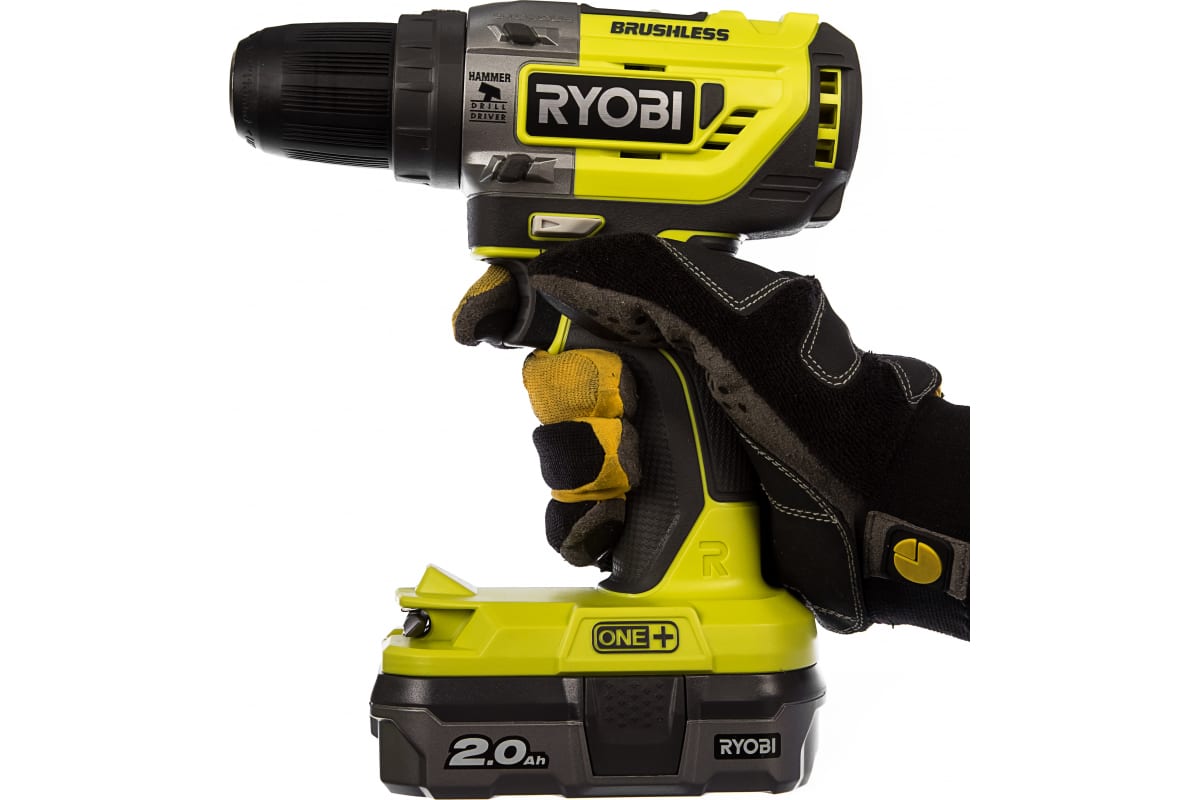Бесщеточная ударная дрель-шуруповерт Ryobi ONE+ R18PD5-220S 5133003734