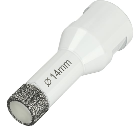 Коронка алмазная по керамограниту 14 мм, M14 на УШМ Diamond Industrial DIDKVP14M14