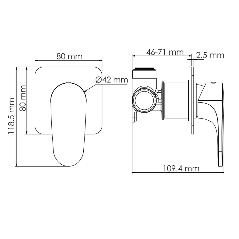 Смеситель для раковины WasserKRAFT Weida A3151.270 хром