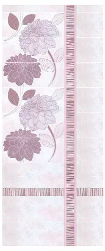Бордюр Kerama Marazzi Айнола розовый 6.3х20 см, BR38/7080
