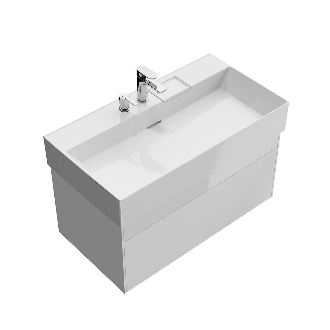 Тумба с раковиной Kerama Marazzi Logica 90 см 2 ящика