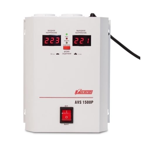 Настенный стабилизатор Powerman 1ф 1,5 кВА AVS 1500 P 6049482