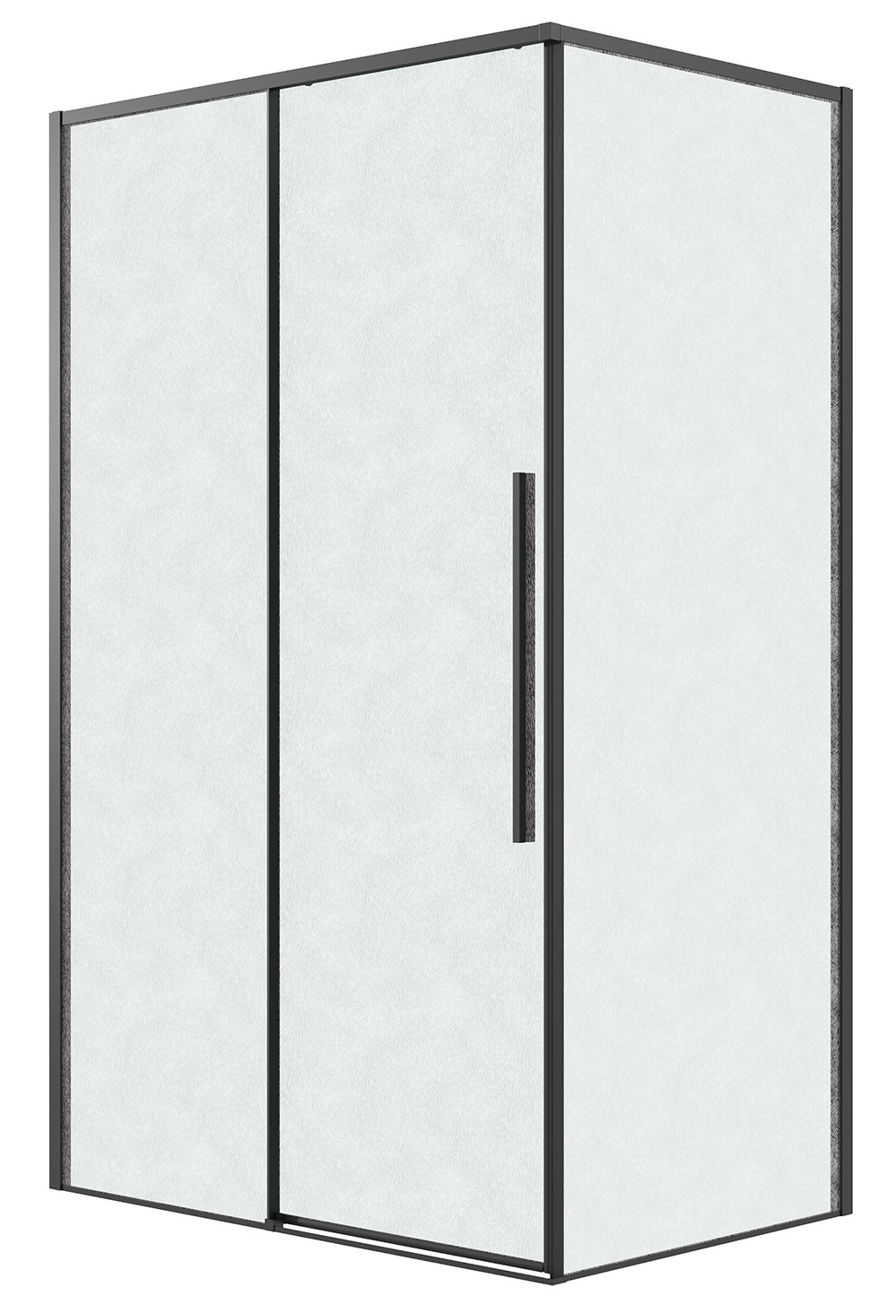 Душевой уголок Grossman Galaxy 120.K33.01.1390.21.02 130x90 шиншилла, черный матовый