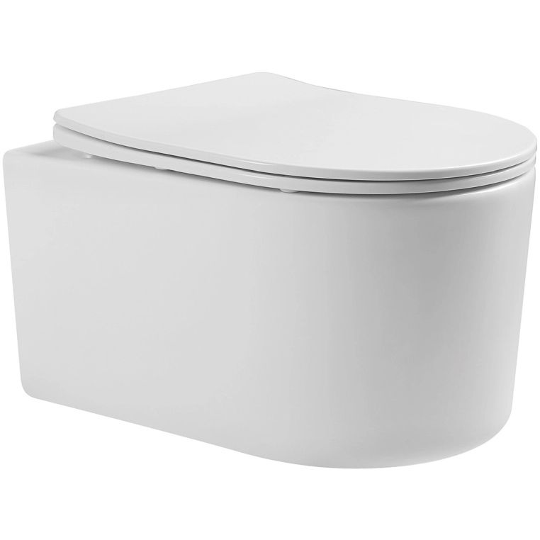 Подвесной унитаз SET Aquatek Мия-014 3в1, кнопка хром матовый