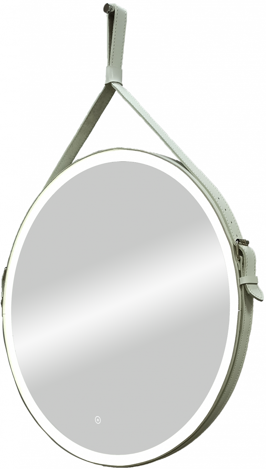 Зеркало Art&Max Milan 80x80 с подсветкой, белый