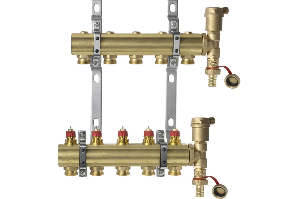 Комплект коллекторов Danfoss FHF-2 set, 5 выходов 088U0705 049502