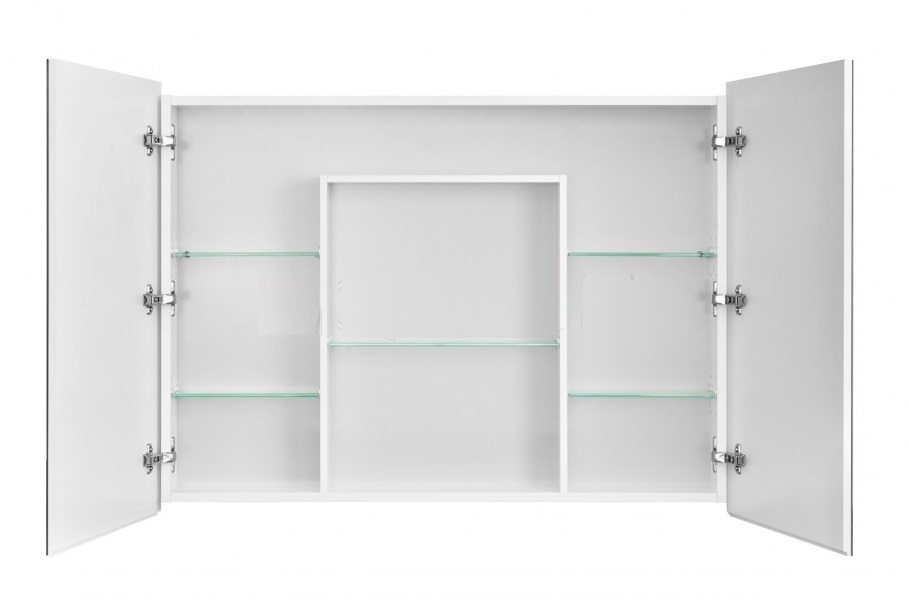 Зеркальный шкаф Акватон Лондри 100 см белый 1A267302LH010