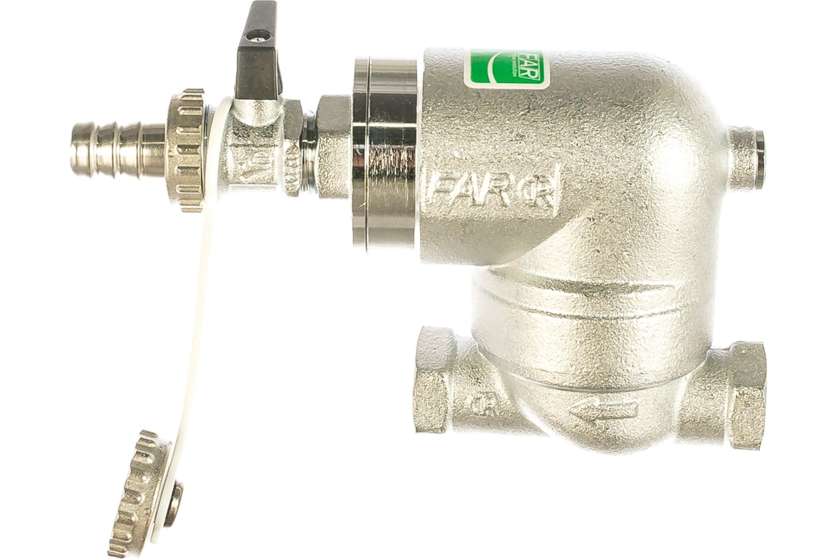 Фильтр FAR 100 мкм, под манометр, Max: 95 C, 25 бар, 1/2" ВР FA 39A7 12100