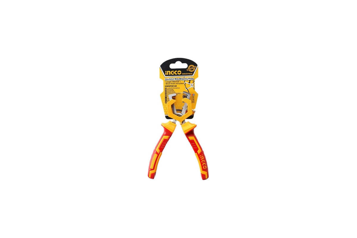 Стриппер для зачистки проводов диэлектрический Ingco 160мм INDUSTRIAL HIWSP28160