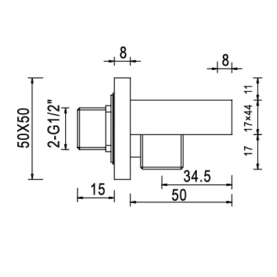 Шланговое подключение с держателем RGW Shower Panels SP-181