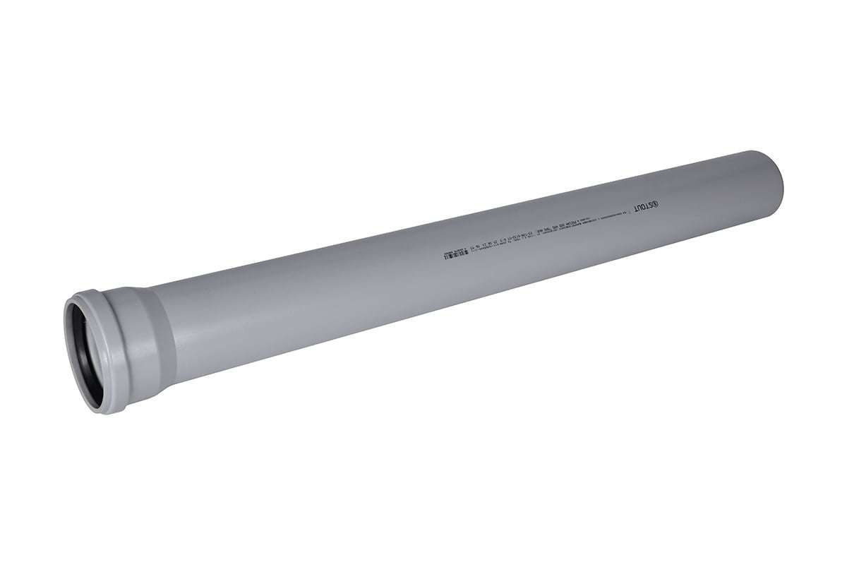 Труба STOUT канализационная бесшумная d 110x1000 мм RG00921GB7VEV9