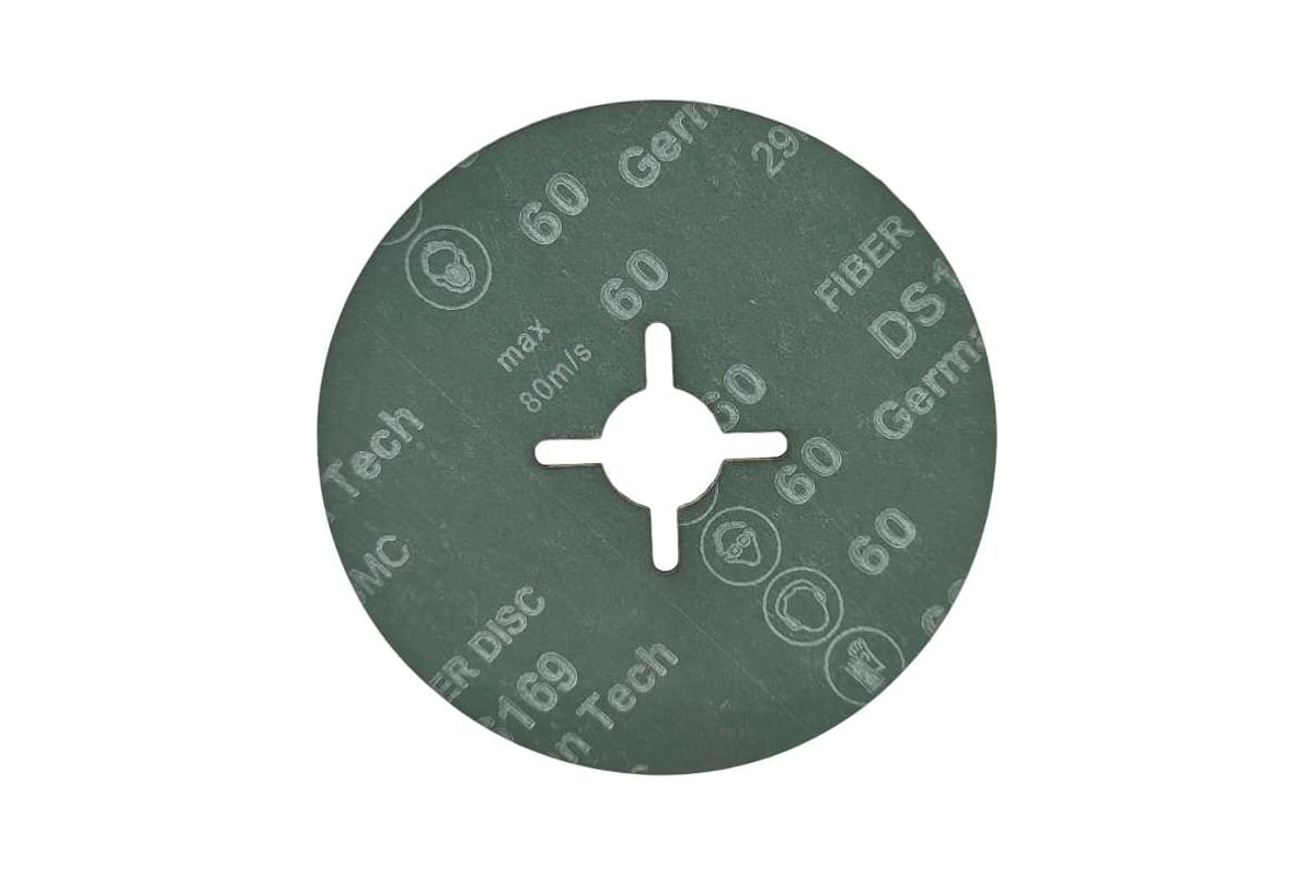 Фибровый круг Long Abrasive AF 561 оксид алюминия, 125x22,23мм, P60, 10 шт D11015-10