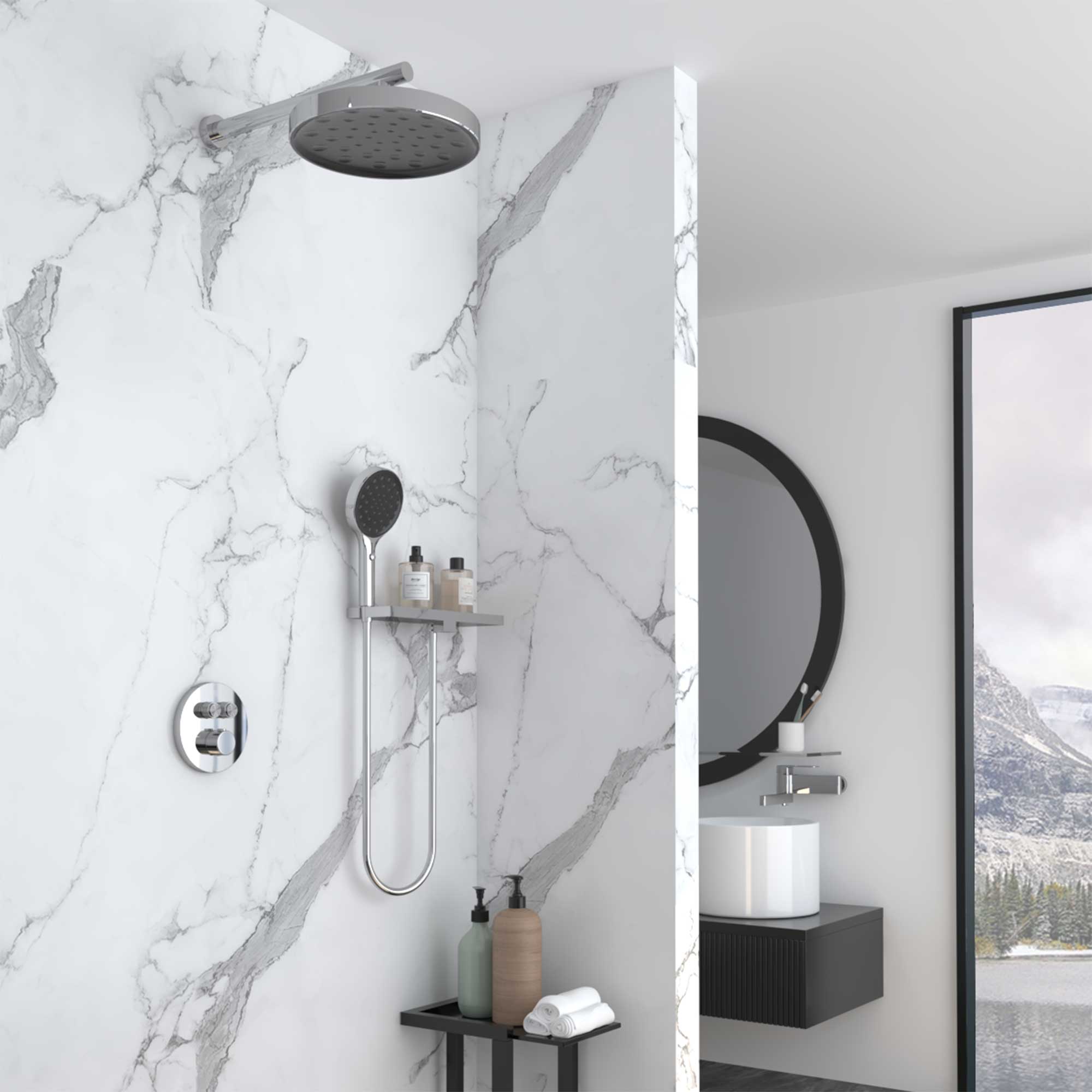 Душевой набор Vincea Inspire VSFW-3I22MT2R термостат