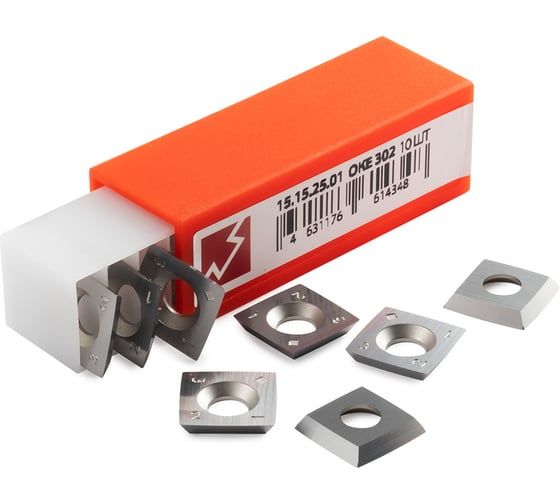 Нож твердосплавный WOODWORK 15.0x15.0x2.5 R115 R05 OKE 302 10 шт 15.15.25.01