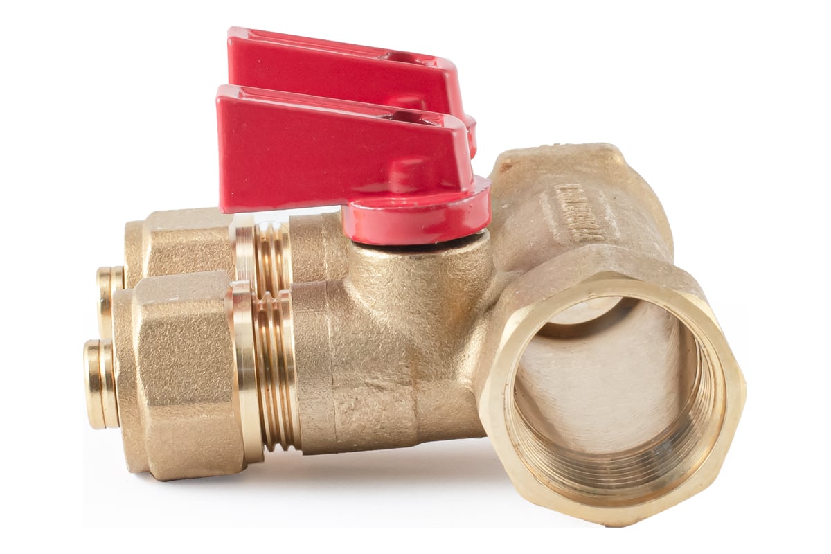 Коллектор с шаровыми кранами PROFACTOR в/н 3/4" х 2 вых 16 цанга PF MVP 266.2