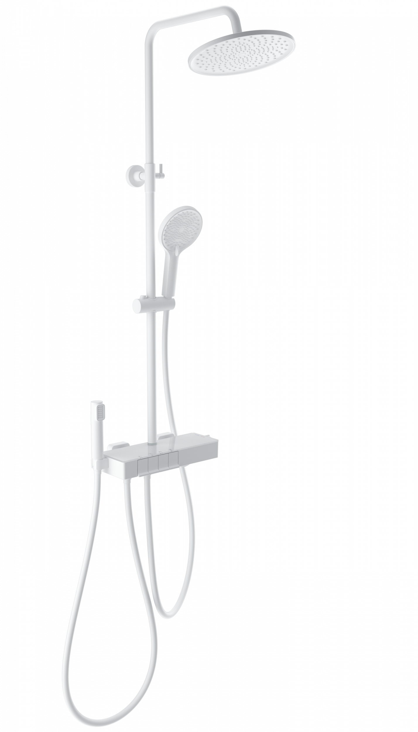 Душевая стойка Wonzon&Woghand Muse Forte WW-B3580-MW термостат, белый матовый