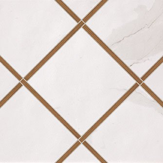 Керамогранит Fap Ceramiche Roma Incroci Calacatta Avana Lux 60x60 см, fLZI