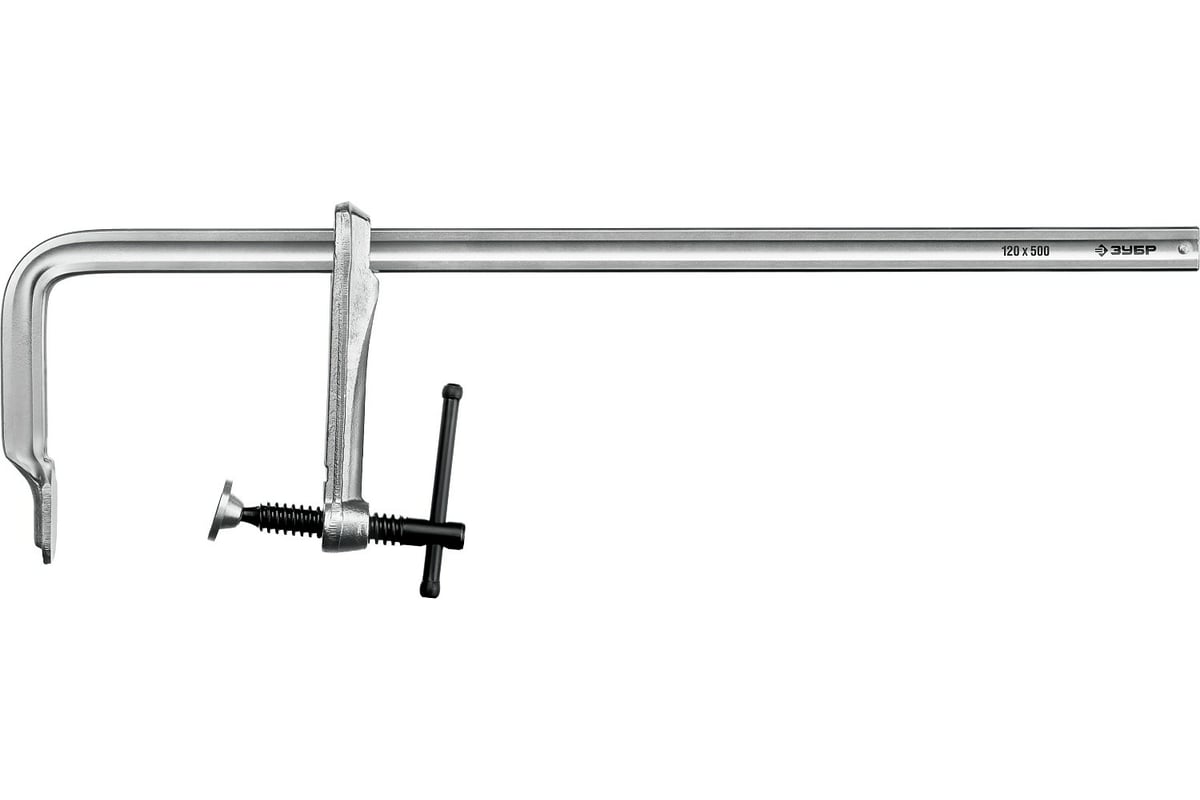 Цельнокованая струбцина Зубр КС-500/120 тип F, 500/120 мм 32157-120-500