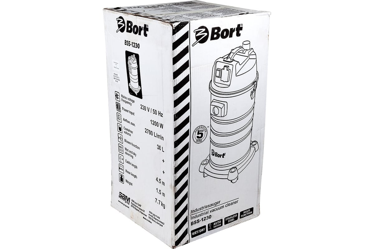 Пылесос для сухой и влажной уборки Bort BSS-1230 98291070