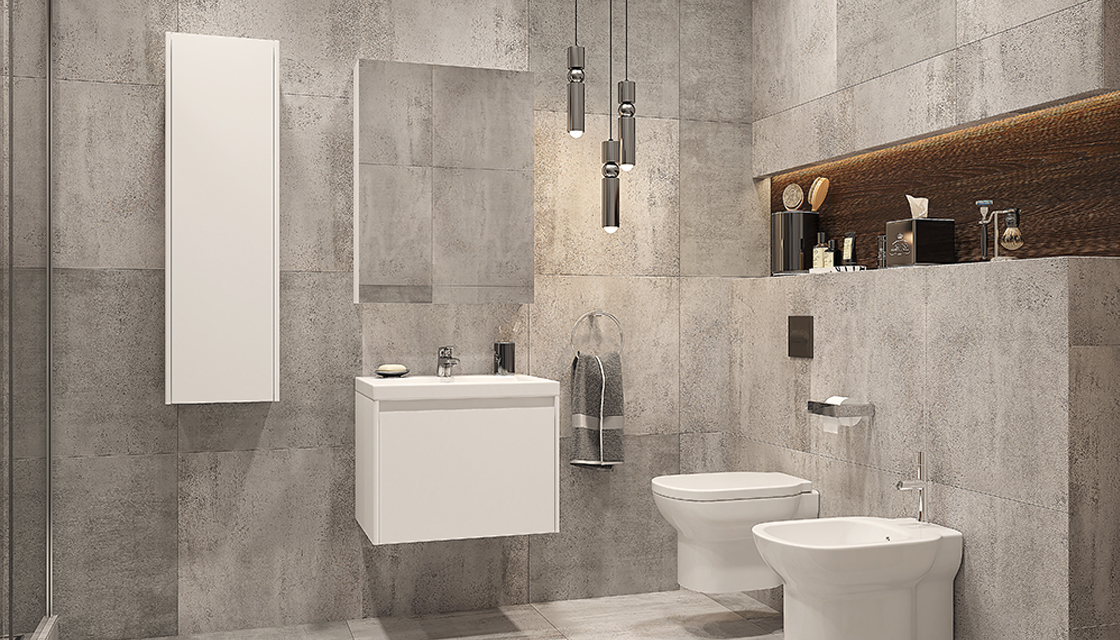 Тумба с раковиной Velvex Klaufs 70 см подвесная, 1 ящик