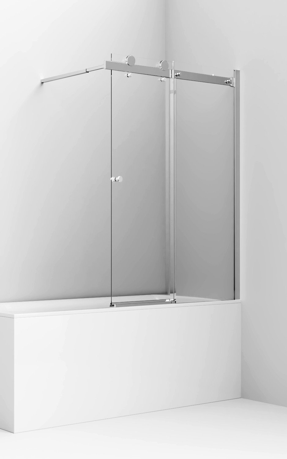Шторка для ванны Ambassador Bath Screens 100x140 16041116 хром, прозрачный