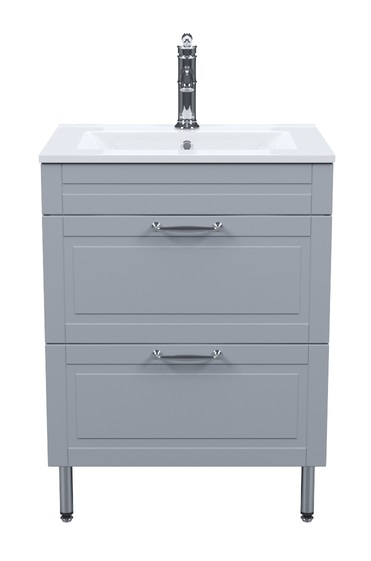 Тумба с раковиной Iddis Oxford 60 см светло-серый OXF60L0I95K