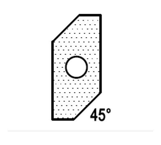 Нож для снятия фаски T16201 45 градусов для 1472516512 ROTIS 744.T16201