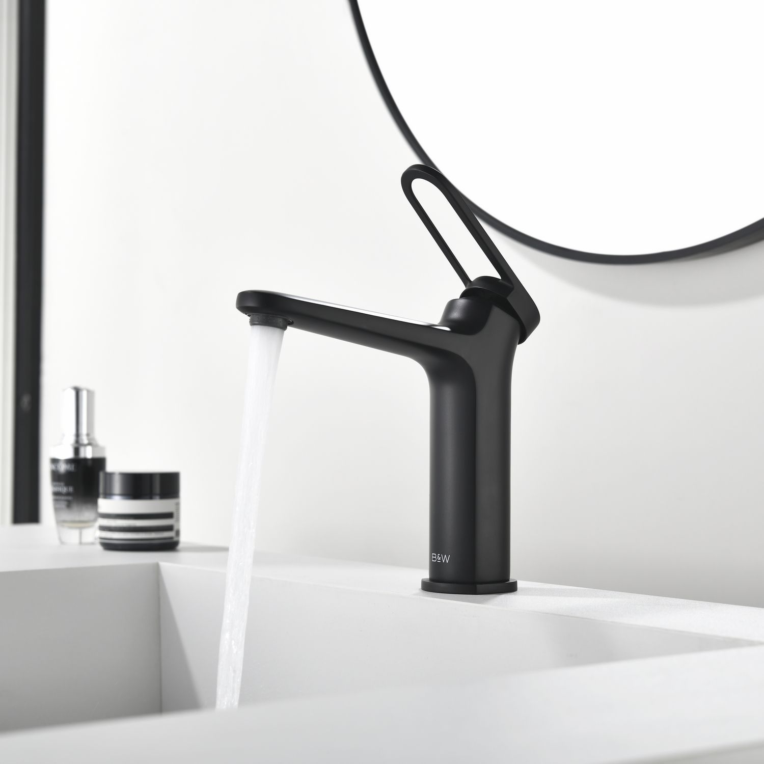 Смеситель для раковины Black&White Gravity GF-7109-MB черный матовый