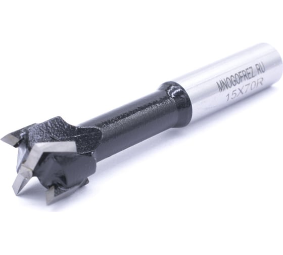 Сверло чашечное четырехзаходное по дереву FT120202R (15х70 мм; хв-к 10 мм; правое вращение) МНОГОФРЕЗ 6588