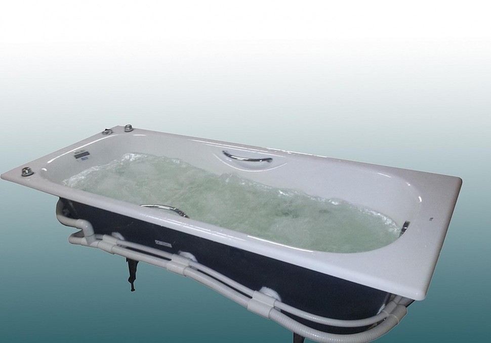 Чугунная ванна Roca Malibu 150x75 см с отверстиями под ручки