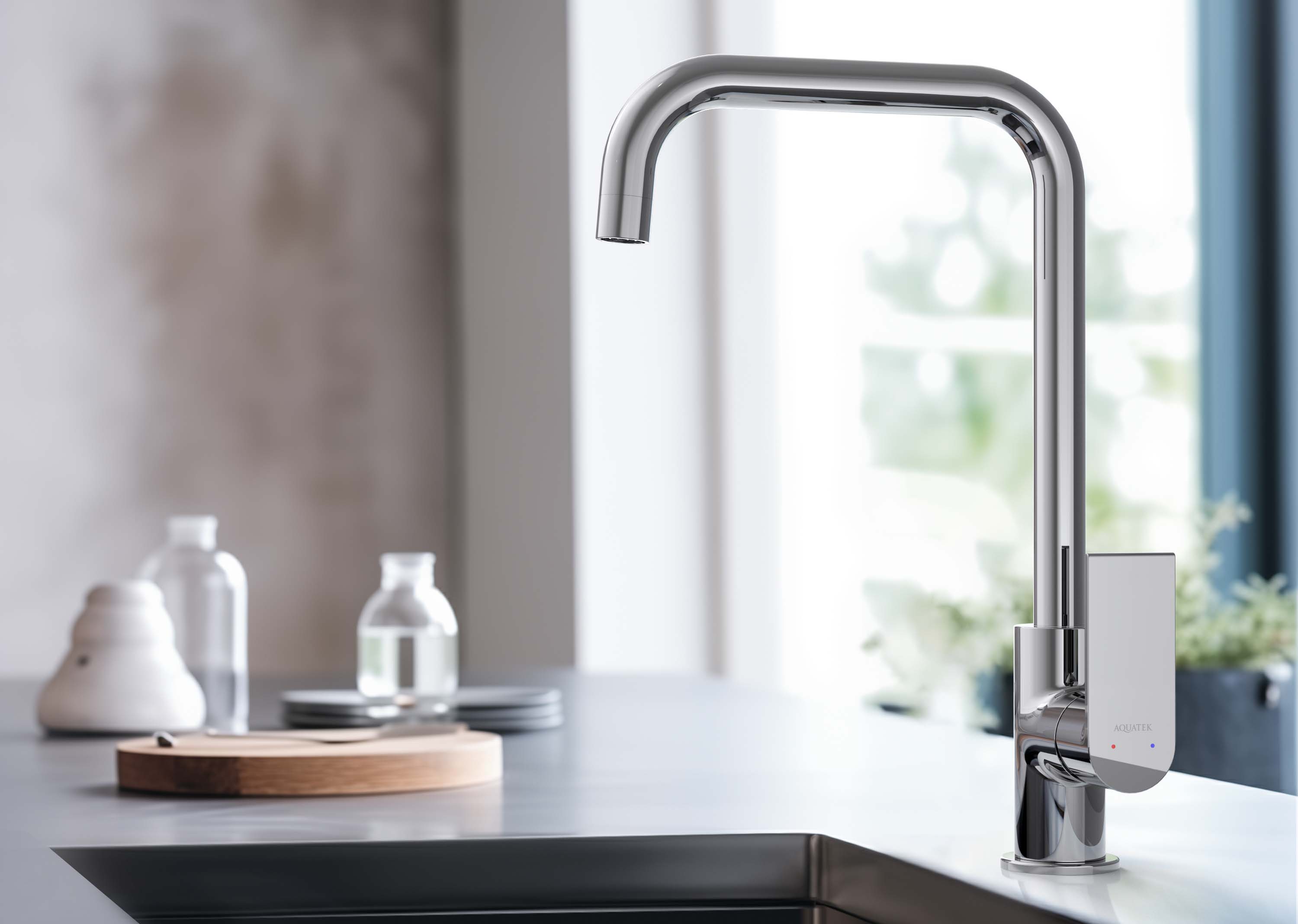 Смеситель для кухни Aquatek Лира AQ1480CR хром