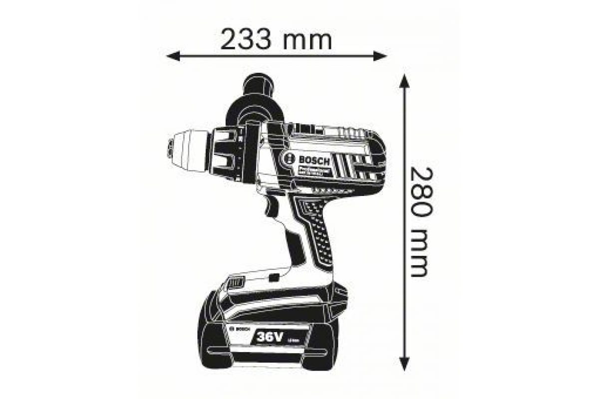 Аккумуляторная дрель-шуруповерт Bosch GSR 36 VE-2-LI 0.601.9C0.100