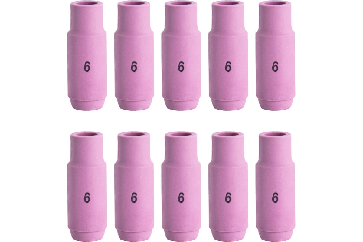 Сопло керамическое №6 Basic L47 мм, d9.5 мм, 10 шт Оберон TW 17-18-26 BS10N48.10