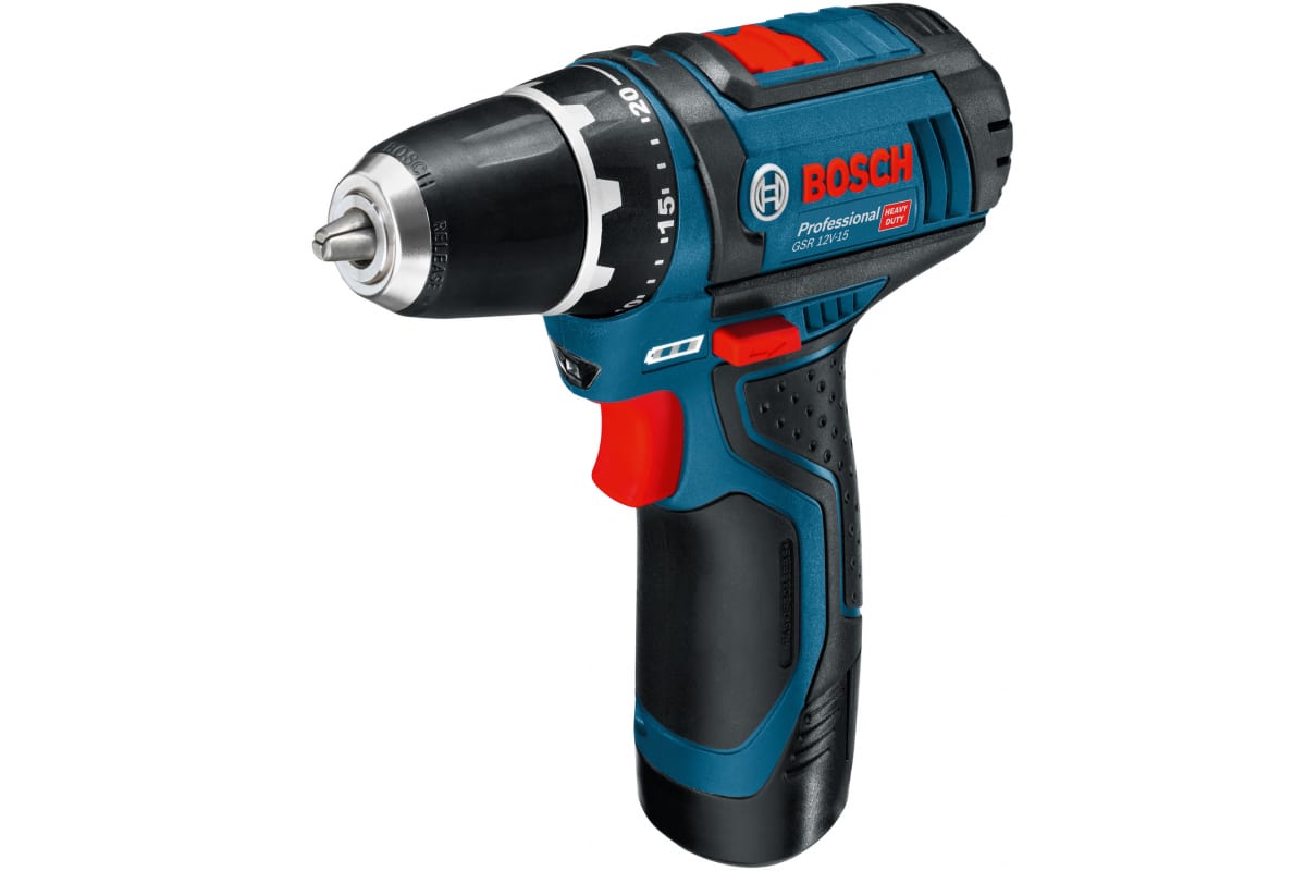 Аккумуляторная дрель-шуруповерт Bosch GSR 12V-15 Professional 0.601.868.109