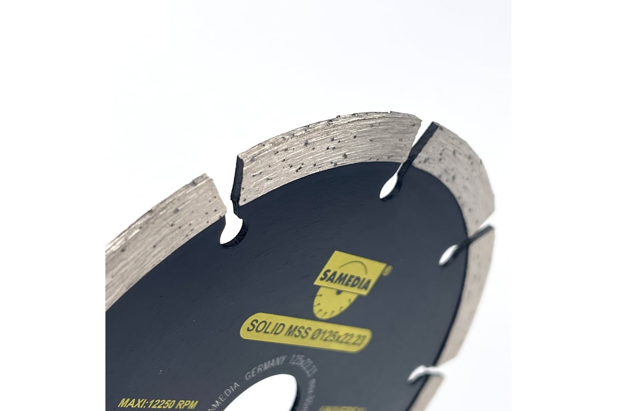 Диск алмазный универсальный SOLID MSS 125x22.23 мм, 9 сегментов SAMEDIA 310978