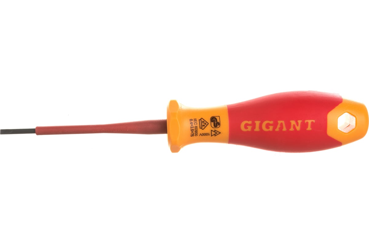 Диэлектрическая отвертка Gigant SL 2.5x75 мм GDS SL 2575