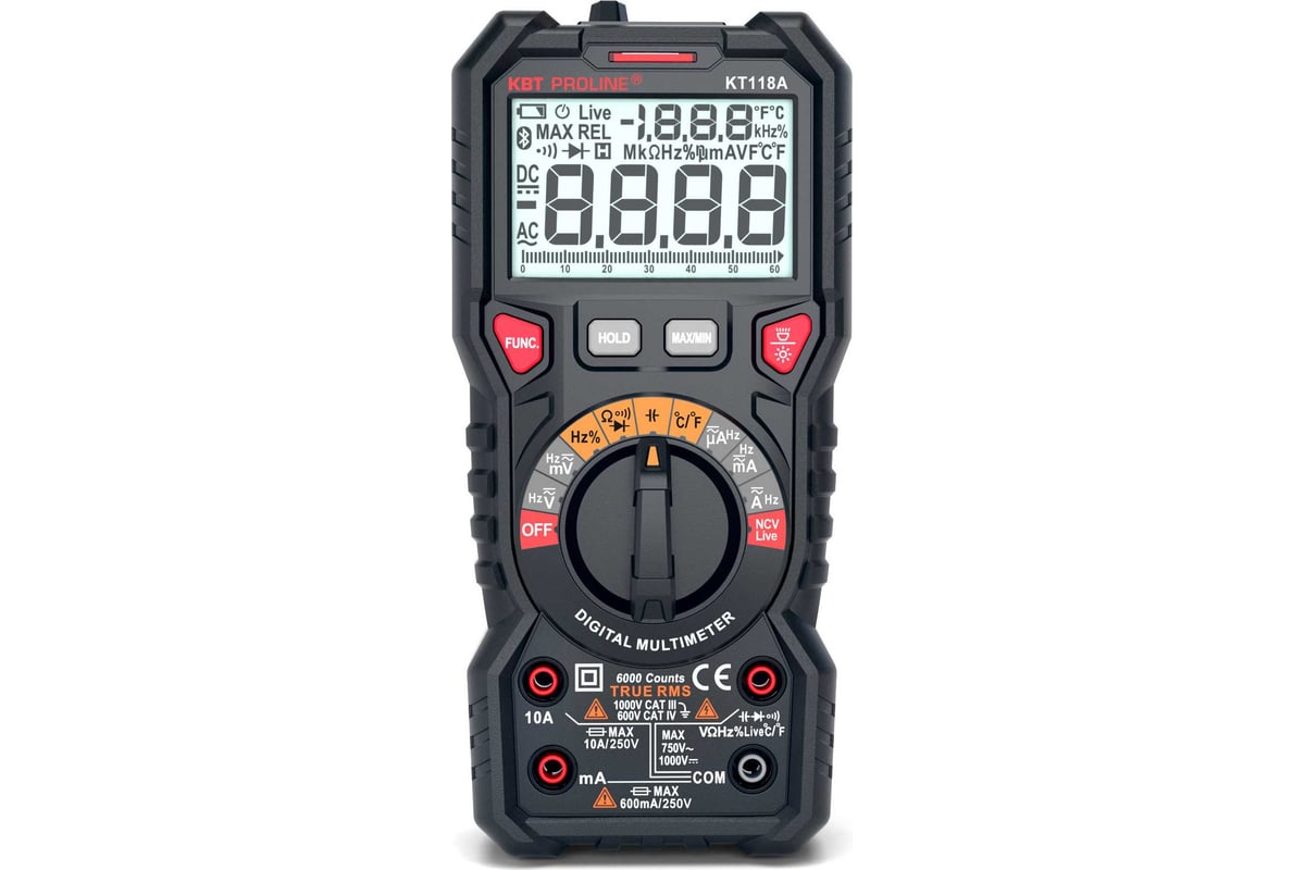Цифровой мультиметр КВТ KT 118A PROLINE 79126