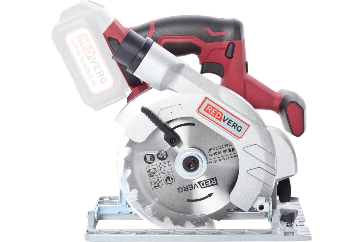 Дисковая аккумуляторная пила Redverg RD-CS18-50/U без аккумулятора, без з/у 6680794