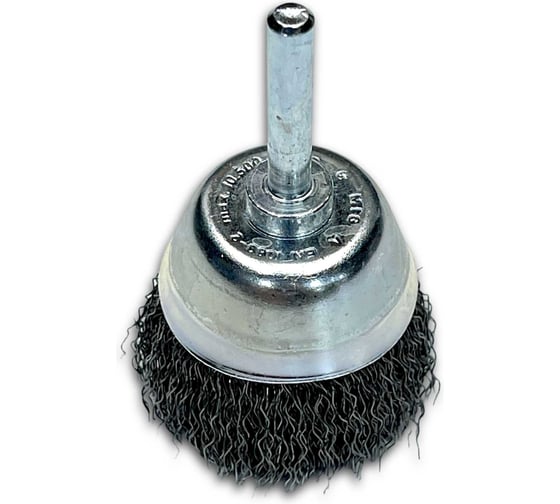 Щетка чашка гофрированная Lessmann Д50x0,30мм., хвост-к 6мм 435162