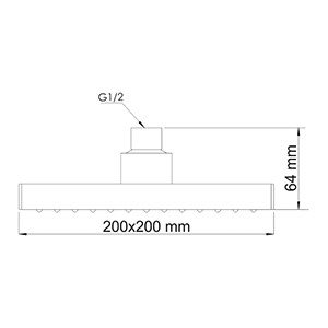 Душевой набор WasserKRAFT А14028 черный, 144 форсунки