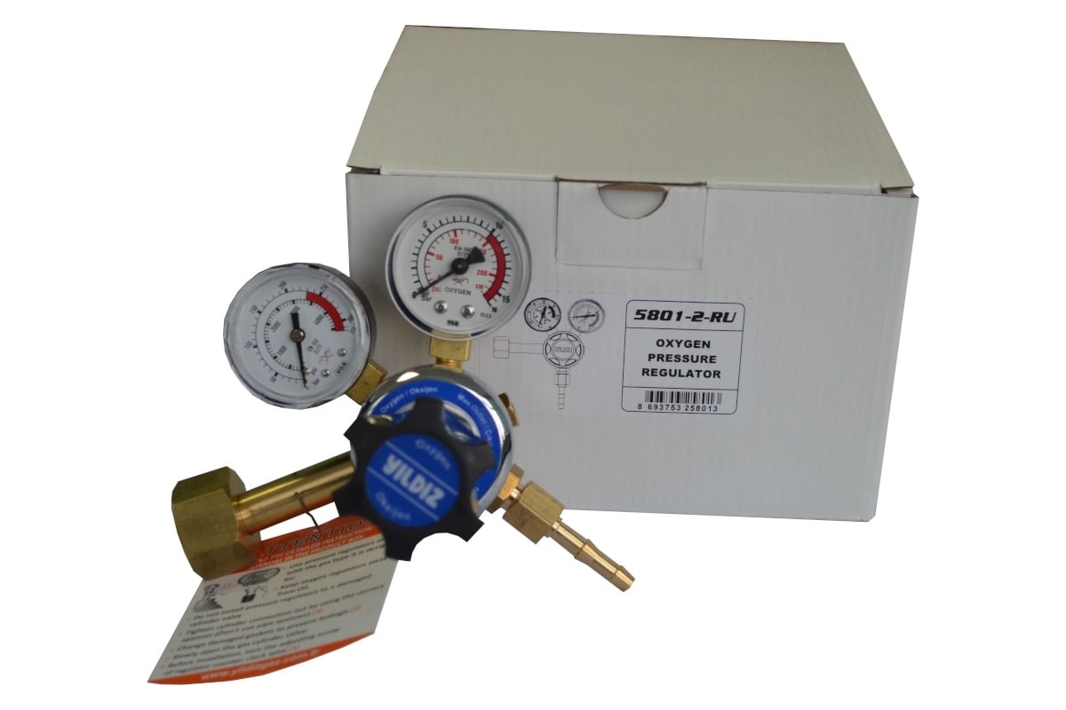 Регулятор кислородный GAZ 10 бар YILDIZ 5801-2-RU