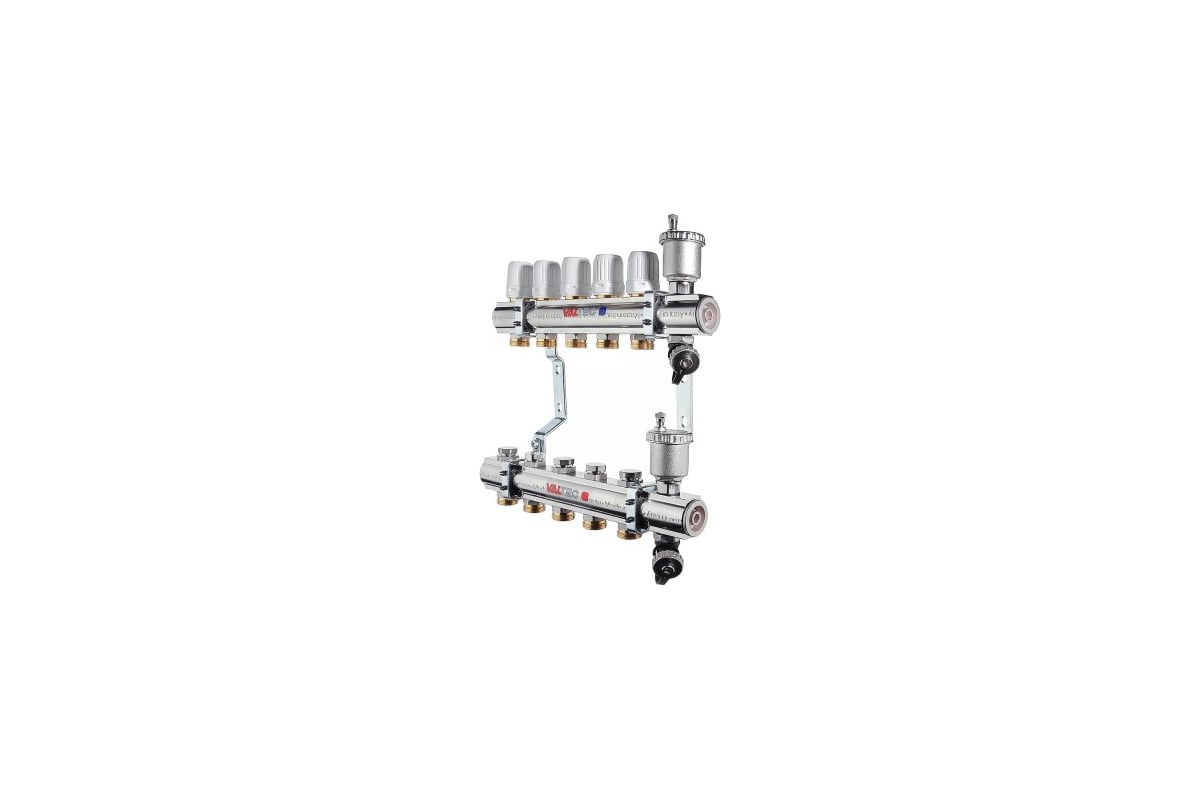 Коллекторная группа в сборе, 1х8 вых. Евроконус 3/4 Valtec VTc.594.EMNX.0608